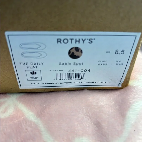 Rothy's Black and Tan Leopard Flats - Picture 6 of 6